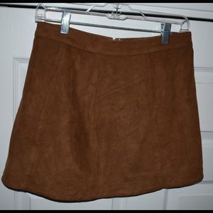 Abercrombie & Fitch Faux Suede Skirt